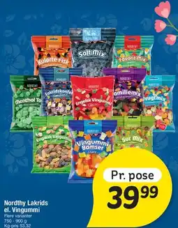 Fakta Tyskland Nordthy Lakrids & Vingummi tilbud