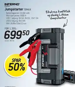 Thansen INFERNO Jumpstarter TBMAX tilbud