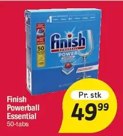 Fakta Tyskland Finish Powerball Essential (50 tabs) tilbud
