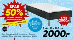 Bilka Huma Premium boxmadras tilbud