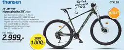 Thansen X-ZITE Mountainbike 29 2918 tilbud