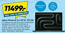 Bilka Apple MacBook Pro M1 14 512 GB tilbud