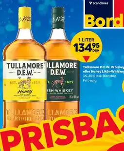 BorderShop Tullamore D.E.W. Whiskey (1 L) tilbud