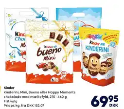 BorderShop Kinder (Kinderini, Mini, Bueno, Happy Moments) tilbud