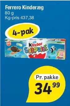 Fakta Tyskland Ferrero Kinderegg (4-pak) tilbud