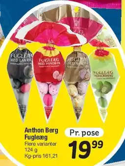 Fakta Tyskland Anthon Berg Fugleæg (pose) tilbud