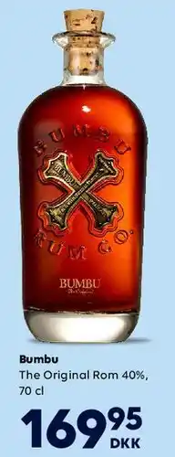 BorderShop Bumbu — The Original Rum 40% (70 cl) tilbud