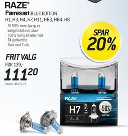 Thansen RAZE Pæresæt BLUE EDITION tilbud