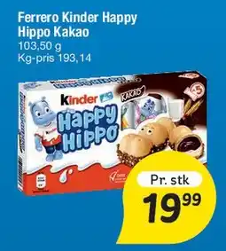 Fakta Tyskland Ferrero Kinder Happy Hippo tilbud