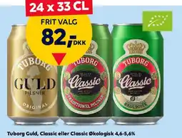 BorderShop Tuborg Guld / Classic / Classic Økologisk tilbud