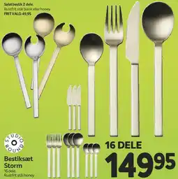 Din Isenkræmmer Bestiksæt Storm (16 dele) tilbud