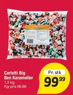 Fakta Tyskland Carletti Big Bøn Karameller tilbud