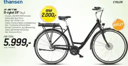 Thansen X-ZITE El-cykel 28 City 2 tilbud