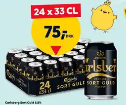 BorderShop Carlsberg Sort Guld tilbud