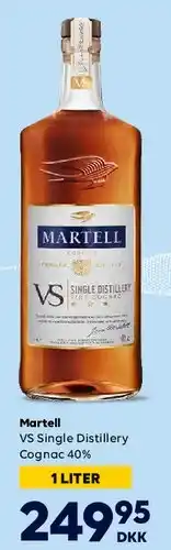 BorderShop Martell VS — Single Distillery Cognac (1 L) tilbud