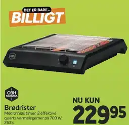 Din Isenkræmmer Brødrister / Grillplade tilbud