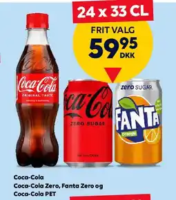 BorderShop Assorted sodas 24 x 33 cl (Coca‑Cola / Sprite / Fanta) tilbud