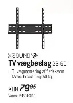 Thansen XZOUND TV-vægbeslag 23-60 tilbud
