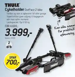 Thansen Thule Cykelholder OutPace 2-bike tilbud