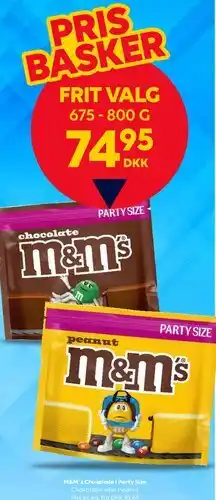 BorderShop M&M's Party Size tilbud