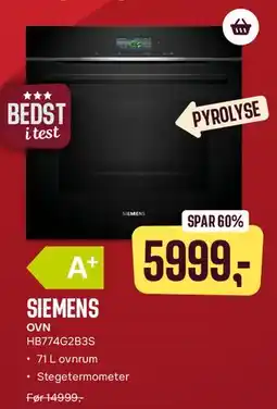 Skousen SIEMENS ovn tilbud