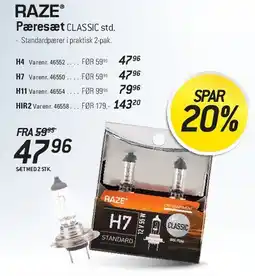 Thansen RAZE Pæresæt CLASSIC tilbud