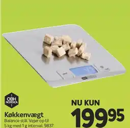 Din Isenkræmmer Køkkenvægt (glas) tilbud