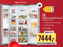 Skousen LG amerikanerkøleskab tilbud
