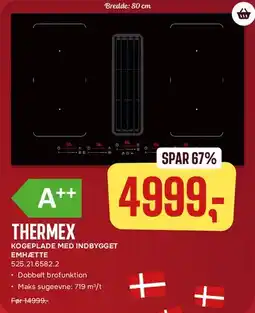 Skousen THERMEX kogeplade med indbygget emhætte tilbud
