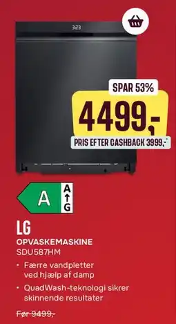 Skousen LG opvaskemaskine SDU587HM tilbud