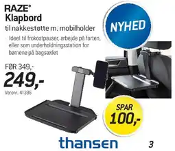 Thansen RAZE Klapbord tilbud