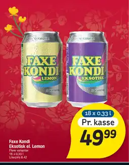 Fakta Tyskland Faxe Kondi Eksotisk el. Lemon tilbud