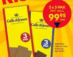 BorderShop Galle & Jessen 3-pak tilbud