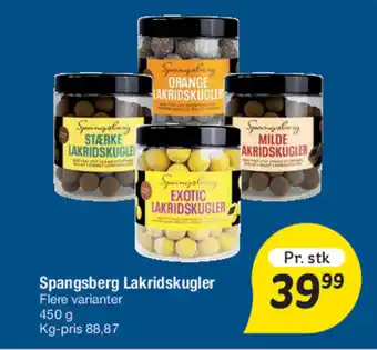 Fakta Tyskland Spangsberg Lakridskugler tilbud