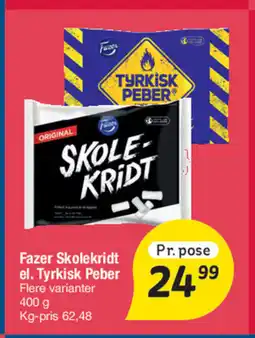 Fakta Tyskland Fazer Skolekridt el. Tyrkisk Peber tilbud