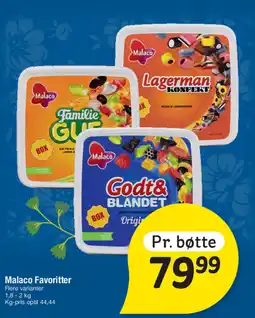 Fakta Tyskland Malaco Favoritter tilbud