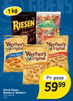 Fakta Tyskland Storck Riesen, Mamba el. Werther's tilbud