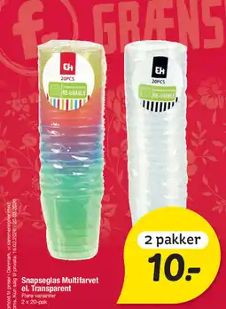 Fakta Tyskland Snapseglas Multifarvet el. Transparent tilbud