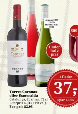 Dagli'Brugsen Torres Coronas eller Esmeralda tilbud