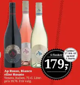 Dagli'Brugsen Ap Rosso, Bianco eller Rosato tilbud