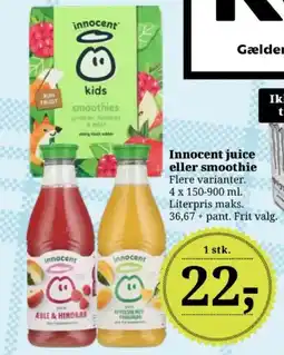 Dagli'Brugsen Innocent juice eller smoothie tilbud