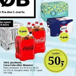 Dagli'Brugsen 1664, Jacobsen, Coca-Cola eller Monster tilbud
