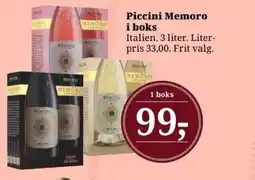 Dagli'Brugsen Piccini Memoro i boks tilbud