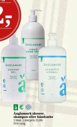Dagli'Brugsen Änglamark shower, shampoo eller håndsæbe tilbud
