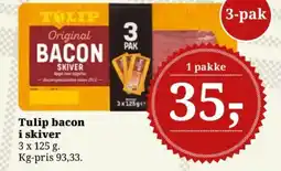 Dagli'Brugsen Tulip bacon i skiver tilbud