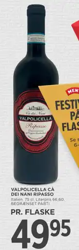 MENY Valpolicella cà dei nani ripasso tilbud