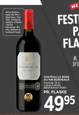 MENY Chateau la rose du pin bordeaux tilbud