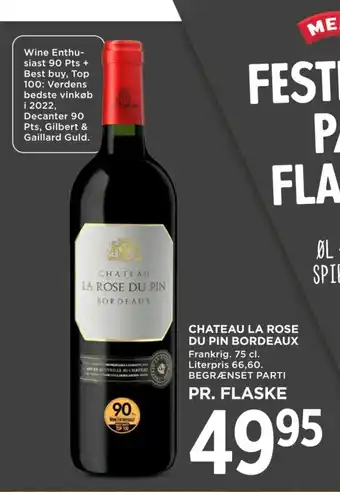 MENY Chateau la rose du pin bordeaux tilbud