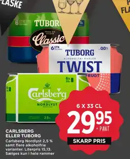 MENY Carlsberg eller tuborg tilbud