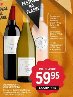 MENY Alkoholfri chavin zero tilbud